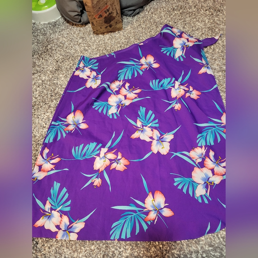 Purple bathing suit cover up